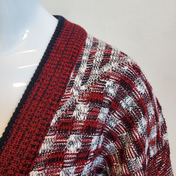 Men's Vintage 90s American Crusader Red Cardigan - Picture 5 of 6